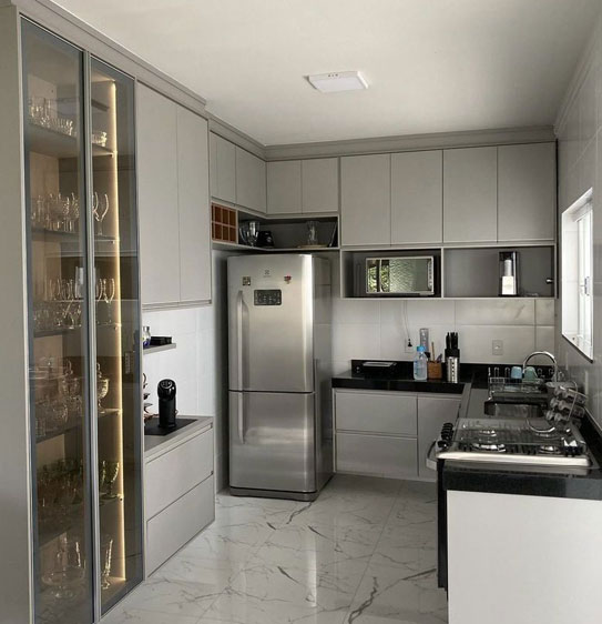 Creamy Almond Kitchen Design